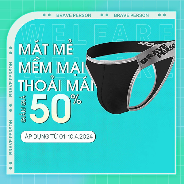 Quần Lót Nam Lọt Khe Gợi Cảm Brave Person B1181 - Thiết Kế Cá Tính, Chất Liệu Cao Cấp, Mềm Mại, Co Dãn 4 Chiều Thoáng Khí Kháng Khuẩn - Màu Sắc Đa Dạng Phong Phú Cho Bạn Thoải Mái Lựa Chọn