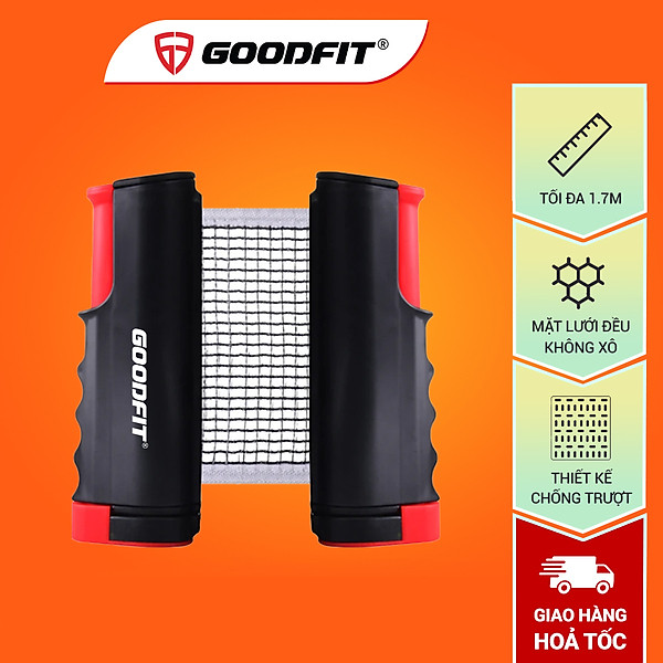 Cọc lưới bóng bàn rút gọn chính hãng GoodFit GF004TN chất liệu ABS cao cấp