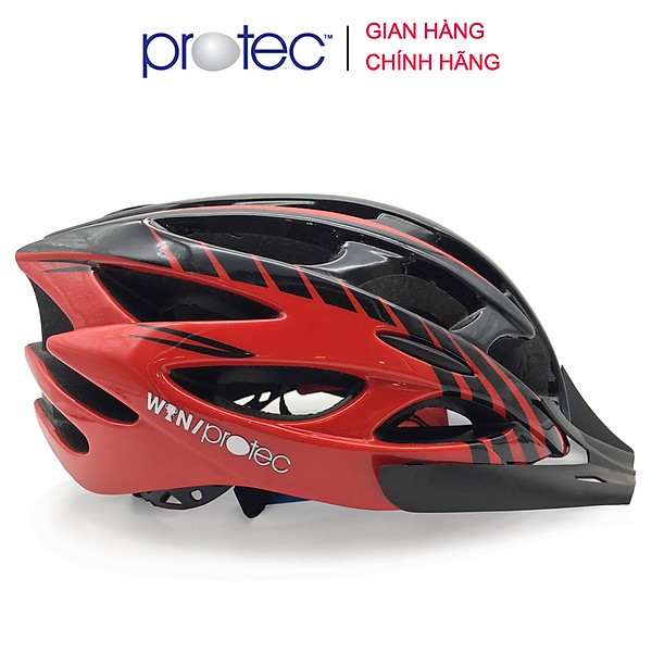 Mũ bảo hiểm xe đạp thể thao Protec Win 037, tiêu chuẩn Châu Âu, an toàn, mạnh mẽ, vòng đầu từ 57-62cm