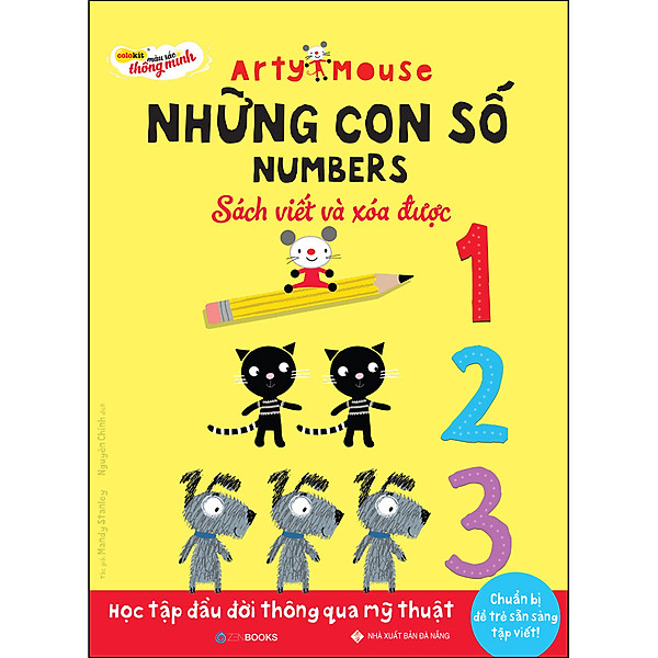 Arty Mouse – Những Con Số (Sách Viết Và Xóa Được)(Học Tập Đầu Đời Thông Qua Mỹ Thuật)