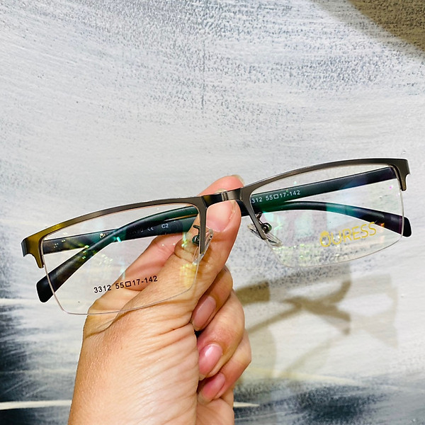 Gọng kính cận 3312 hợp kim cước OURESS thời trang nam nữ siêu bền