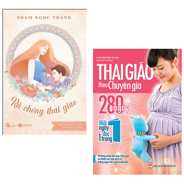 Bộ sách thai giáo cần có: Rủ chồng thai giáo + Thai giáo theo chuyên gia 280 ngày