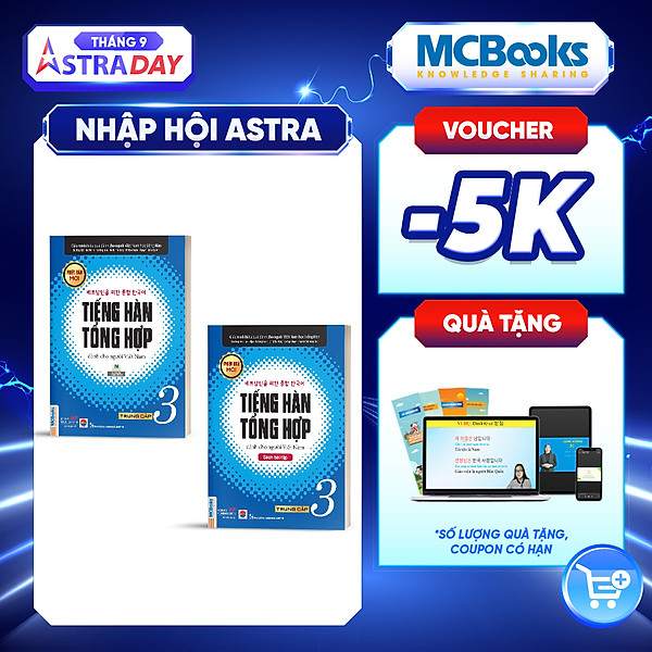 Trọn bộ tiếng hàn tổng trung cấp 3(SGK và SBT) Phiên bản trắng đen