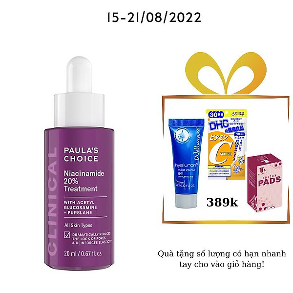 Tinh Chất Paula’S Choice Clinical Niacinamide 20% Treatment 20Ml