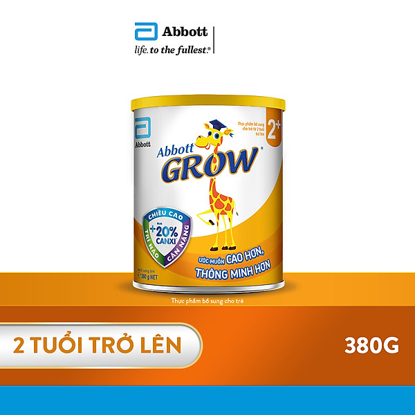 Sữa Abbott Grow 2+ 380g cho trẻ từ 2 tuổi trở lên