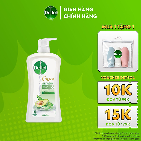 SỮA TẮM DETTOL ONZEN DƯỠNG ẨM LÔ HỘI & BƠ 950G/CHAI