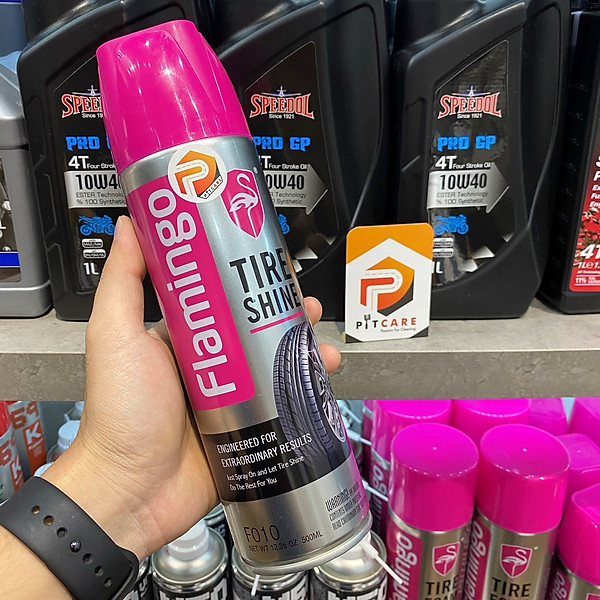 Bình Xịt Dưỡng Bóng Lốp Ô Tô Flamingo (500ml)