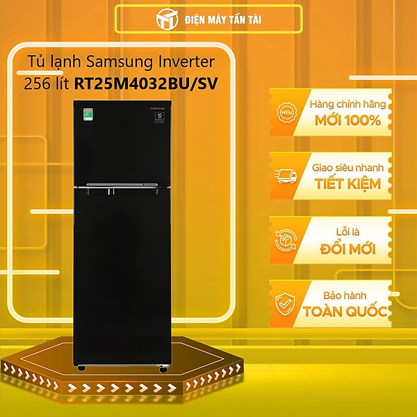 Tủ lạnh Samsung Inverter 256 lít RT25M4032BU/SV - HÀNG CHÍNH HÃNG