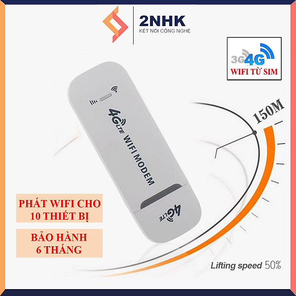 Cục phát wifi từ sim 3G, 4G USB Modem ,USB phát Wifi 4G LTE từ Sim 4G, Dcom phát wifi tốc độ cao, phủ sóng rộng- Hàng Nhập Khẩu