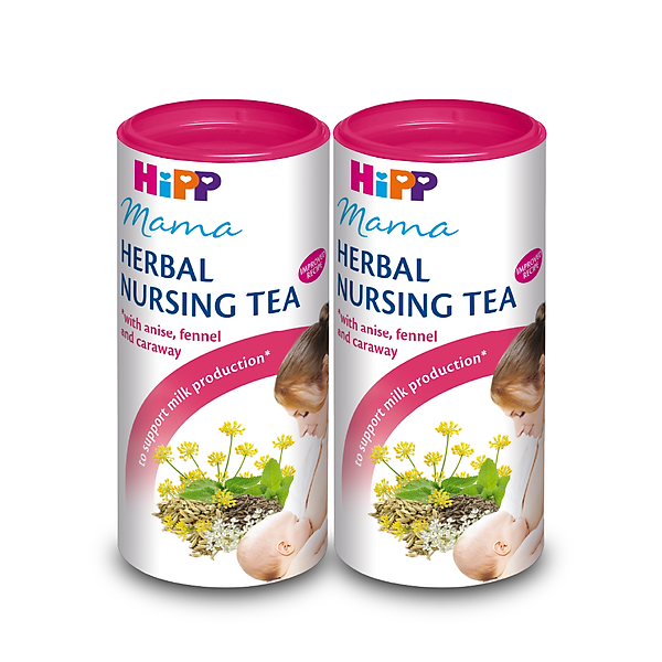 Combo 2 Trà Cốm Lợi Sữa Hoà Tan Hipp Mama Herbal Nursing Tea 100% Thảo Mộc 2 Hộp X 200G