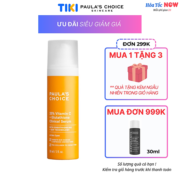 Tinh chất làm sáng da và mờ nám chuyên sâu 25% Vitamin C Paula's Choice 30ml -1490