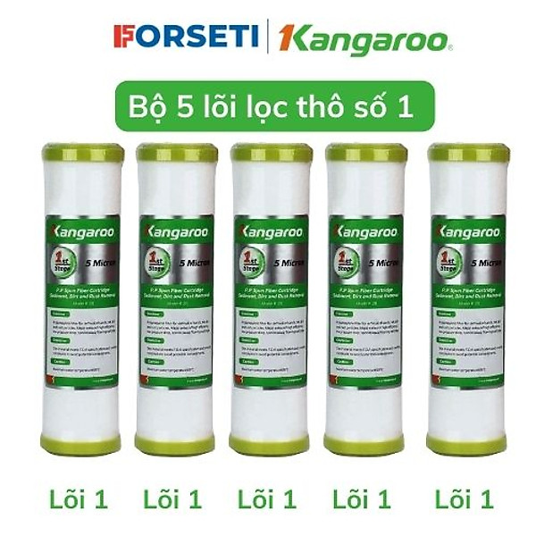 5 lõi lọc số 1 Kangaroo dùng cho các máy lọc nước - hàng chính hãng 100%