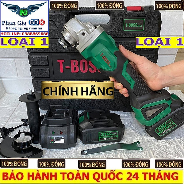 Máy mài pin cao cấp tboss 21v không chổi than siêu khoẻ