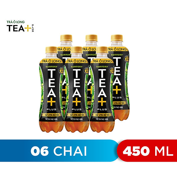 Lốc 6 Chai Trà Ô Long Tea+ Plus (450ml/Chai)
