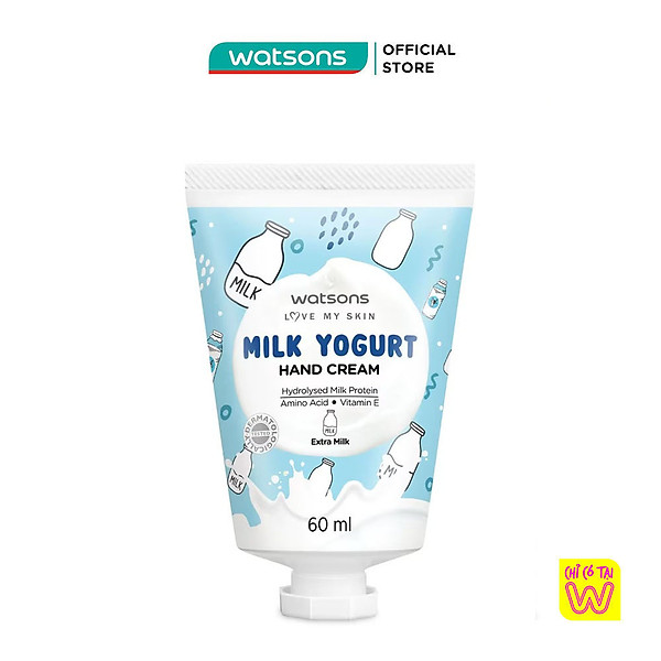Kem Dưỡng Tay Watsons Milk Yogurt Hương Sữa Hand Cream Extra Milk 60ml