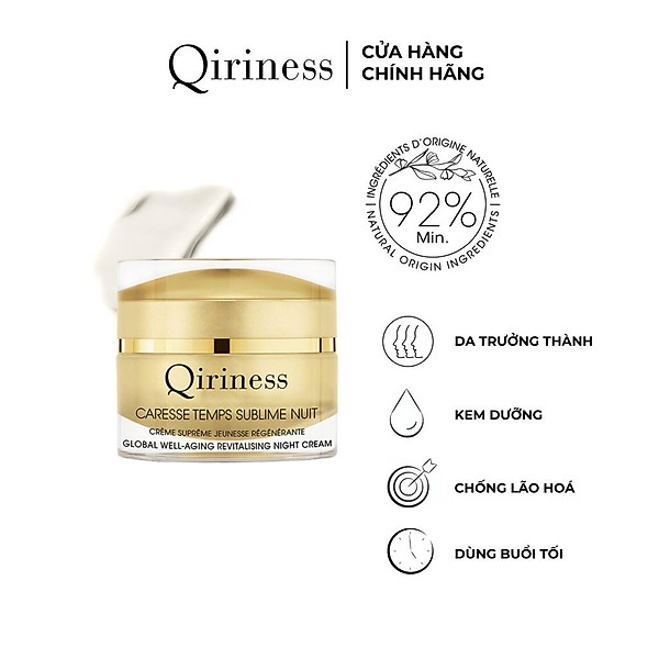 Kem Dưỡng Ban Đêm Chống Lão Hóa Phuc Hồi Da Qiriness Global Well-Aging Revitalising Night Cream 50Ml