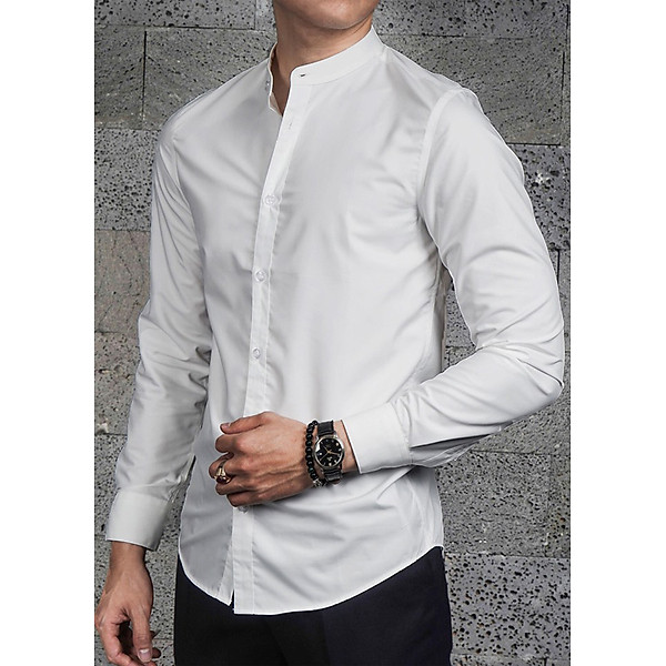 Áo Sơ Mi Nam Cổ Tàu cao cấp Nhật Bản UNIQLO 18849369 NAVY
