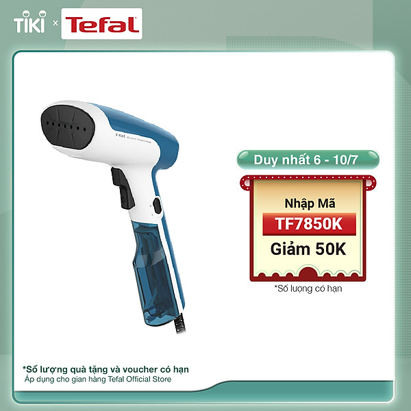 Bàn ủi cầm tay Tefal DT6130E0 1100W – Phun hơi 17g/phút – Chức năng chống cặn – Hàng chính hãng