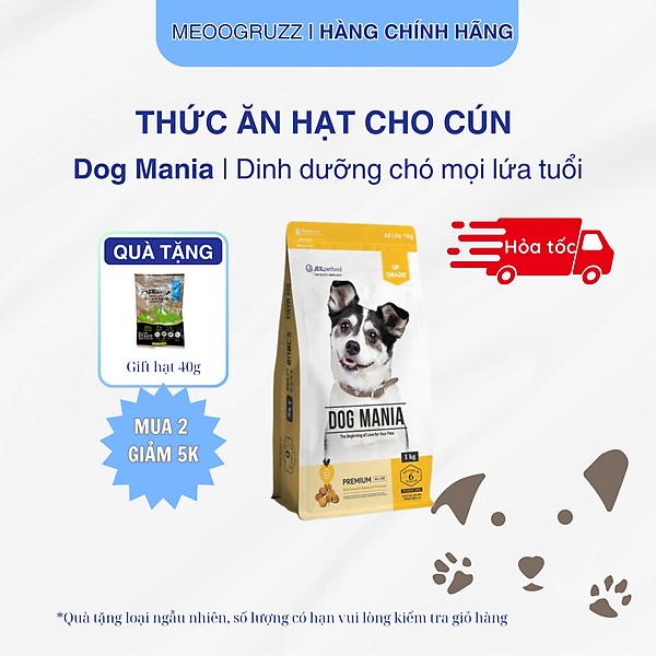 Thức ăn hạt cho chó | Dog Mania Premium | Cho mọi lứa tuổi