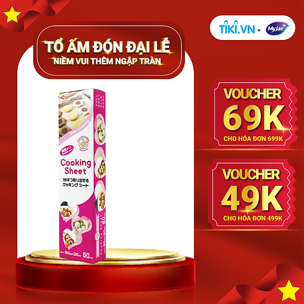 Giấy Nến 2 Mặt Lót Nồi Chiên, Nướng Bánh, Giấy Lót Chống Dính 30cm x 30cm (50 Tờ/Hộp)