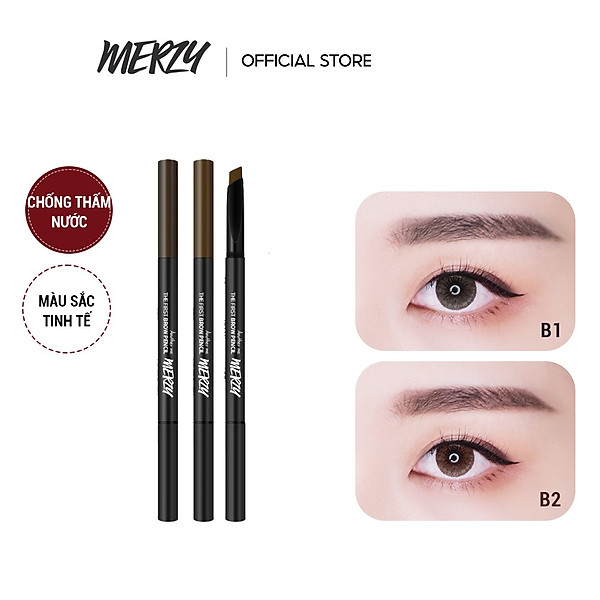 Chì Kẻ Mày Ngang Merzy The First Brow Pencil 0.3G