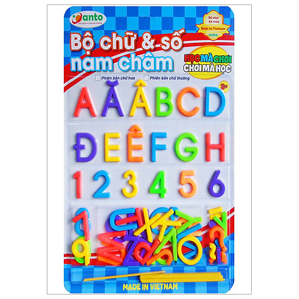 Bộ Chữ Và Số Nam Châm Anto - Chữ Hoa 93