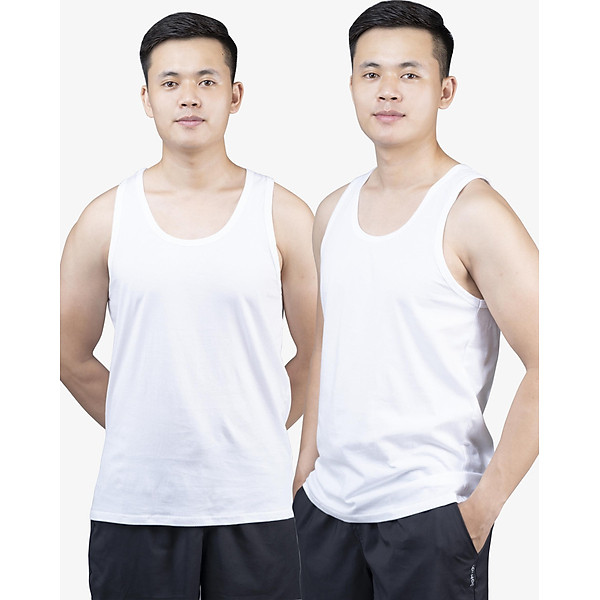 Set 2 áo ba lỗ nam, áo 3 lỗ nam, sợi cotton mềm mịn, thấm hút mồ hôi tốt, thoáng mát, mặc thoải mái