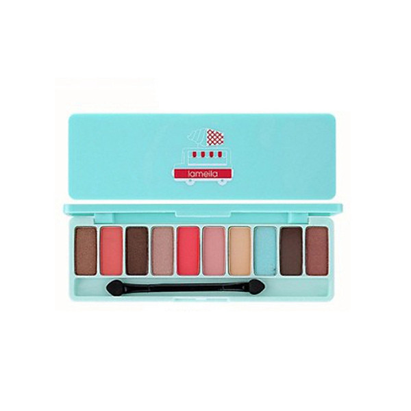 Bảng Phấn Mắt 10 Màu Tông Lì Và Nhũ Lameila Play Color Eyes