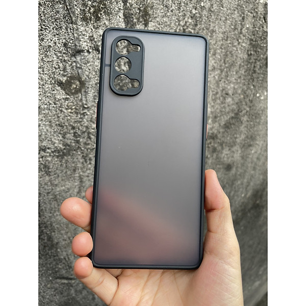 Ốp lưng nhám mờ cho Oppo Reno 4 , Reno 4 Pro, Reno 5 chống sốc, bảo vệ Camera (đen)