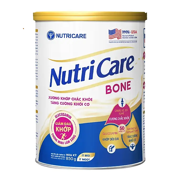 Sữa bột Nutricare Bone Mới phòng loãng xương cải thiện xương khớp (400g, 900g)