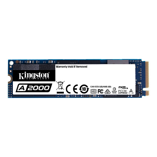 Ổ cứng SSD Kingston A2000M8 250GB NVMe M.2 2280 PCIe Gen 3 x 4 (Doc 2000MB/s, Ghi 1000MB/s) -SA2000M8/250G – hàng chính hãng