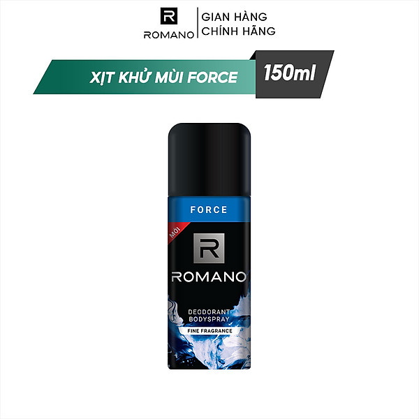 Xịt ngăn mùi toàn thân Romano Force 150ml