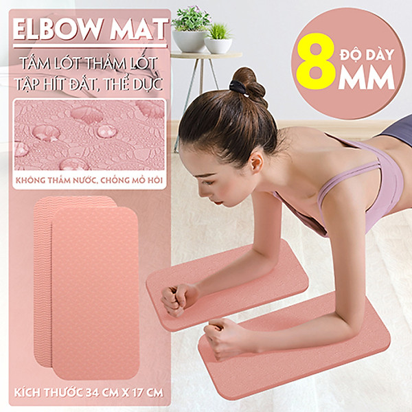 Miếng lót,Đệm Lót Khủy Tay dày 8mm - Gối Tập Yoga, Đệm PAD Cao Su Hỗ Trợ Giảm Đau Đầu Gối và Các Tư Thế YOGA