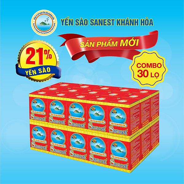Nước Yến sào Khánh Hòa Sanest đóng lọ 70ml