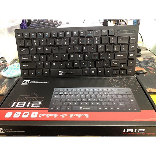 Bàn phím máy tính-Bàn phím mini có dây HN R8 1812 phím bấm rất nhẹ êm – Hàng nhập khẩu