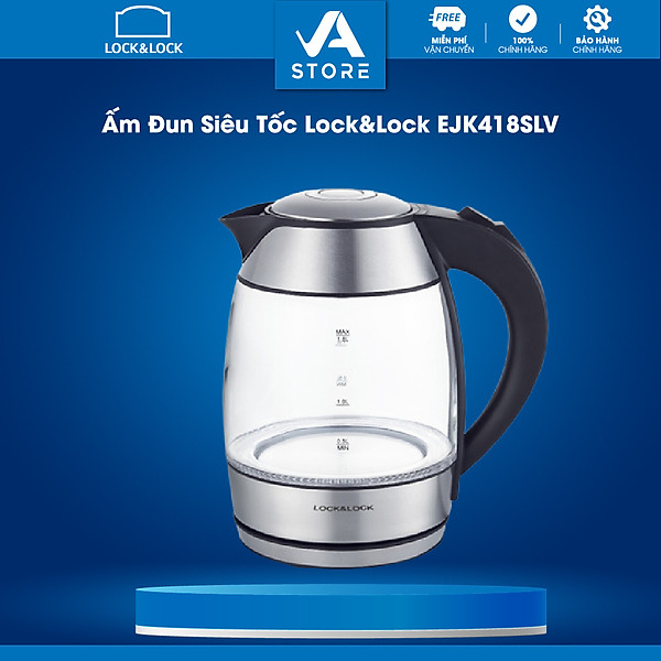 Ấm Đun Siêu Tốc LocknLock EJK418SLV - Hàng Chính Hãng