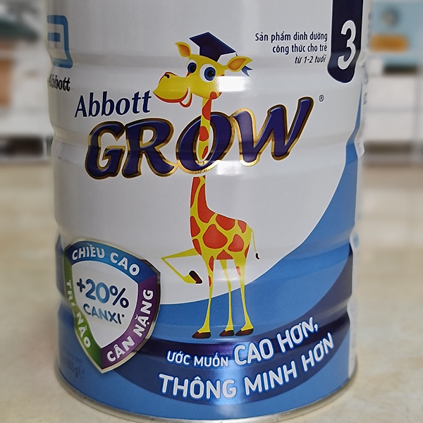 2 Hộp Sữa Bột Abbott Grow 3 900G