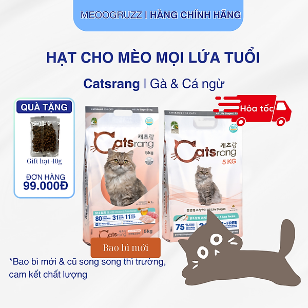Catsrang 5Kg Thức Ăn Hạt Cho Mèo Mọi Lứa Tuổi