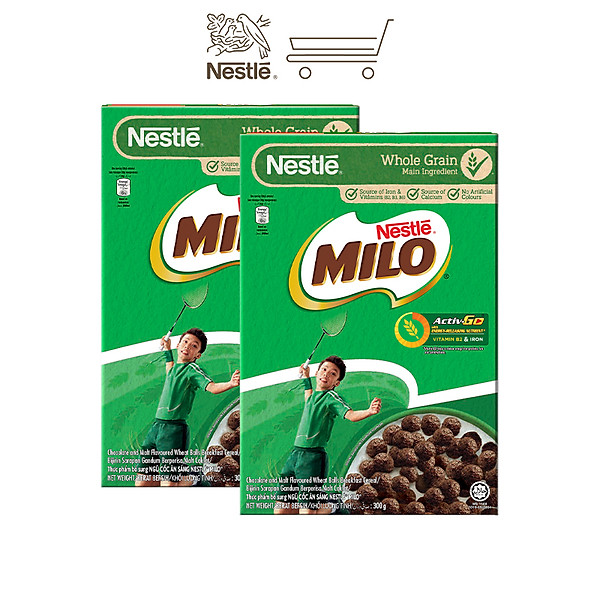 Combo 2 Hộp Ngũ cốc ăn sáng MILO (Hộp 300g)