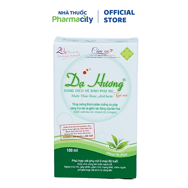 Dung dịch vệ sinh phụ nữ Dạ Hương trà xanh (100ml)