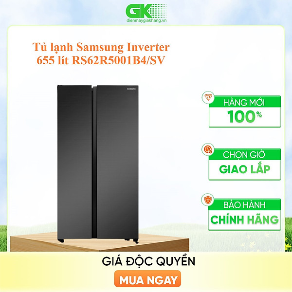 Tủ Lạnh Inverter Samsung RS62R5001B4/SV (647L) - Hàng chính hãng