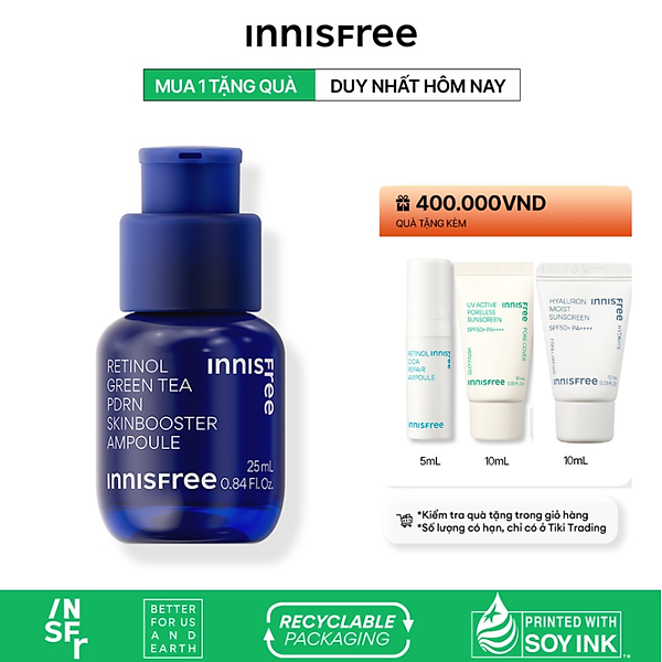 Serum Retinol PDRN tế bào gốc trà xanh cho da căng bóng đàn hồi 25ml