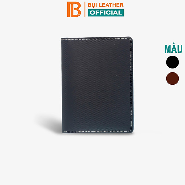Ví namecard da bò V131, ví đựng thẻ card holder da thật nhỏ gọn, thương hiệu Bụi leather chuyên đồ da thật