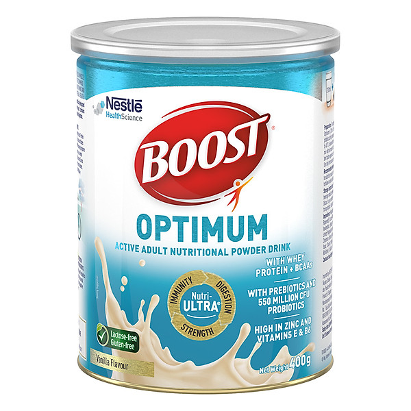 Sản phẩm dinh dưỡng y học Nestlé Boost Optimum bổ sung dinh dưỡng cho người lớn 400g