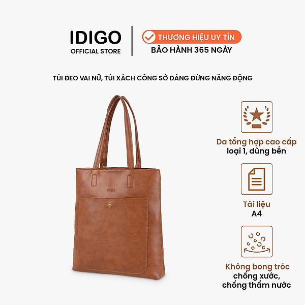 Túi đeo vai nữ dáng đứng năng động IDIGO FB2-1229-00
