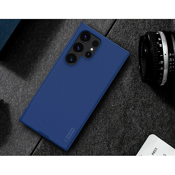 Ốp lưng sần chống sốc cho Samsung Galaxy S24 Ultra mặt lưng nhám hiệu Nillkin Super Frosted Shield Pro cho mặt lưng nhám chống trơn trượt tay, khả năng chống sốc cực tốt, chất liệu cao cấp - Hàng nhập khẩu