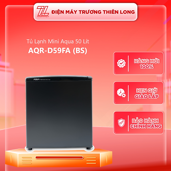Tủ Lạnh Mini Aqua AQR-D59FA-BS (50L) - Hàng Chính Hãng - Giao HCM và 1 số tỉnh thành