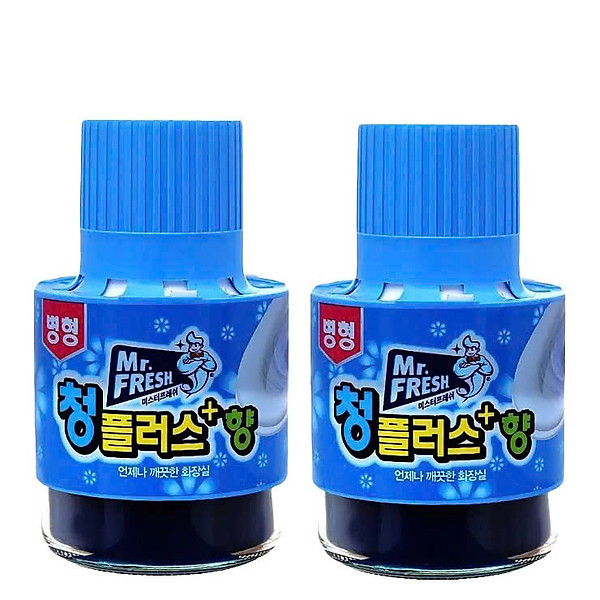 Combo 2 Cốc thả bồn cầu tẩy xanh toilet Hàn Quốc Mr Fresh 180g hương ngàn hoa