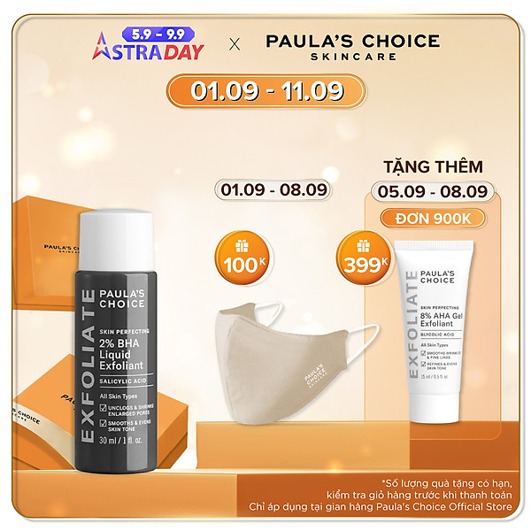 Dung Dịch Tẩy Tế Bào Chết Paula’S Choice Skin Perfecting 2% Bha Liquid 30Ml