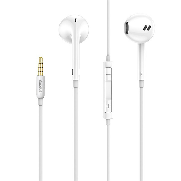 Tai nghe có dây Baseus Encok H16 Wired Earphone 3.5mm (1.2m , tích hợp micro đàm thoại chất lượng cao) – Hàng Chính Hãng